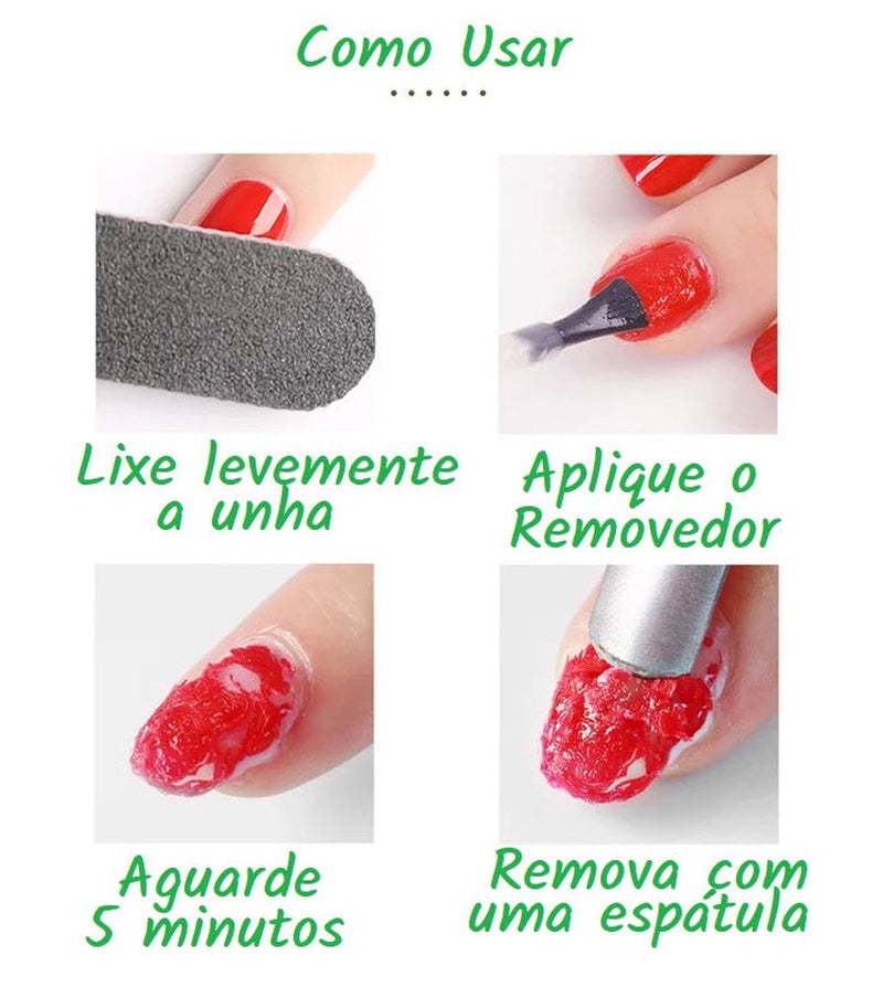 Ultra Removedor de Gel e Esmalte (Promoção Fim de Ano) Pague 1 Leve 2